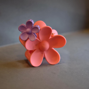 Spinka kwiat mat - dwie spinki kolor